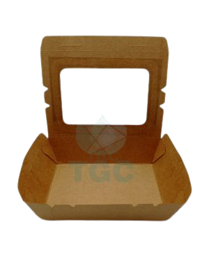 Картонена кутия Kraft Средна с прозорец 20х15х5 50бр./ст. 4ст./каш.