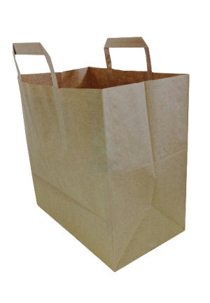 Хартиена чанта Кафява 28/17/29см. 250бр./каш.