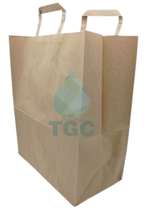 Хартиена чанта Кафява 32/21/33см. 25бр./ст. 10ст./каш.