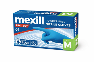 Mexill Protect Ръкавици нитрил сини M 100бр./кут. 10кут./каш.