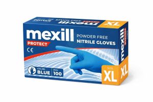 Mexill Protect Ръкавици нитрил сини XL 100бр./кут. 10кут./каш.